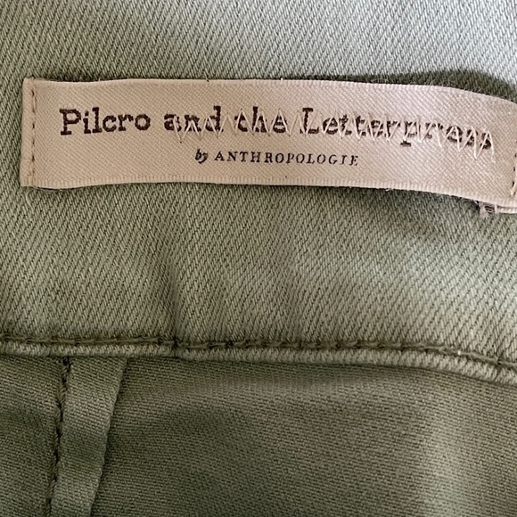 Pilcro Anthropologie High Rise Flare Crop Jeans | Size 32 | Sage Green - Picture 8 of 11